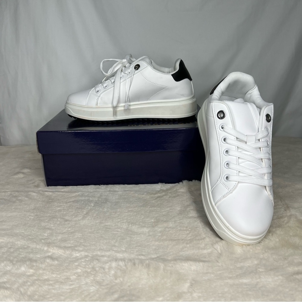 Madden Girl White Sneakers FLAWED